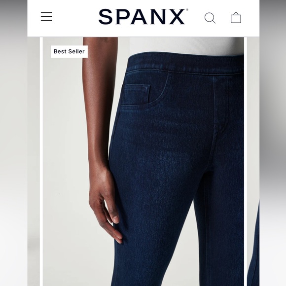 Spanx Petite Jean-ish Leggings Women’s Size Small - Picture 6 of 7